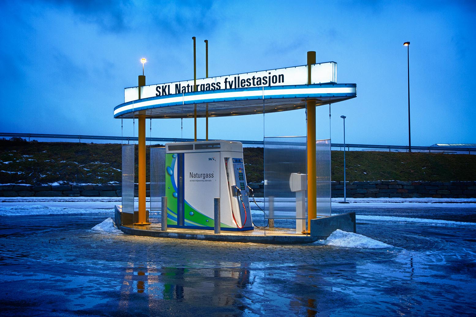 CNG tankstation til påfyldning af personbiler - Nanobox SKL Heiane Vest